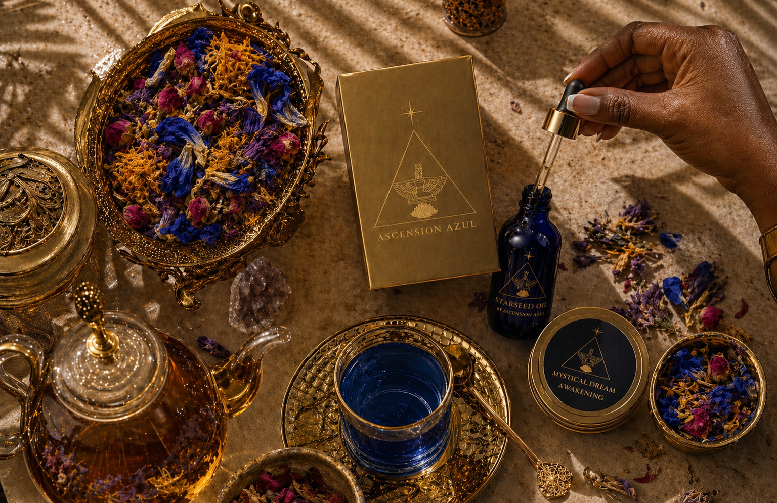 Starseed Oil — blue lotus and 24K gold sublingual oil